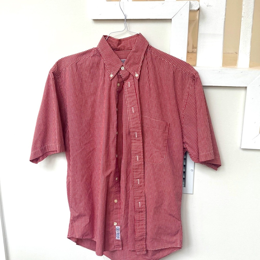 Gitman Bros Men's Red Checkered Shirt medium.